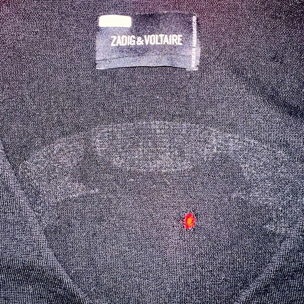 Zadig & Voltaire Cashmere Sweater, Extra Fine Merino 100% wool, Sz M
